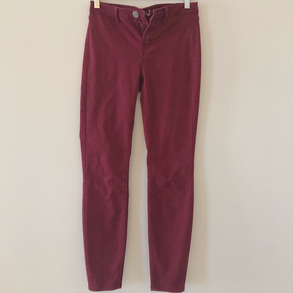 Stretchy Maroon Jeggings
